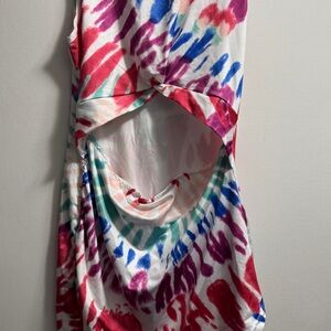 SHEIN Multicolor Tie-Dye Dress